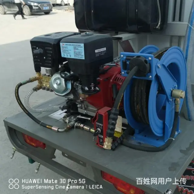 小型电动三轮高压清洗车物业学校水枪冲洗车 - 图片 7