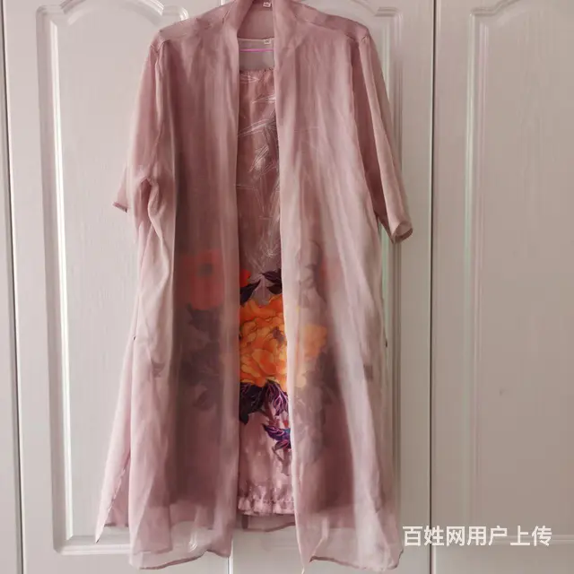 女连衣裙，真两件。桑蚕丝 - 图片 1