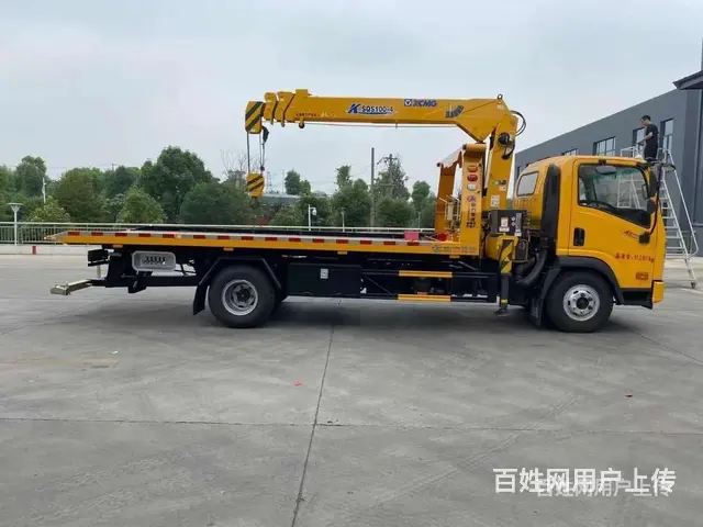 一拖二4吨吊机清障拖车带吊 哪个厂家好 - 图片 2
