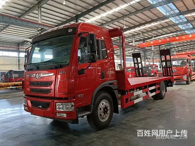 东风柳汽 6-15吨挖机平板运输车 价格低有现车 - 图片 4