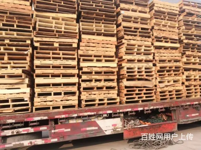 泉州地区大量回收出售木栈板二手木卡板木托盘泉州二手塑料托盘塑 - 图片 2