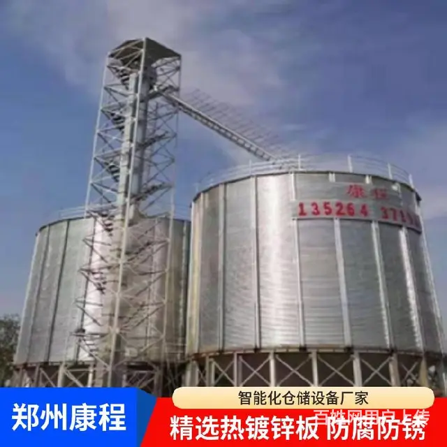 大型储粮筒仓-粮食钢板仓制作厂家规格齐全 - 图片 2