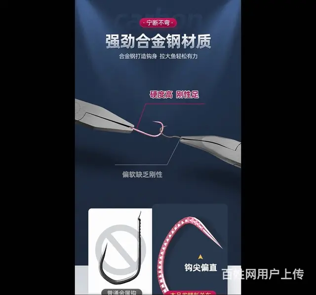 威海渔具配件鱼钩拍摄详情设计 - 图片 3