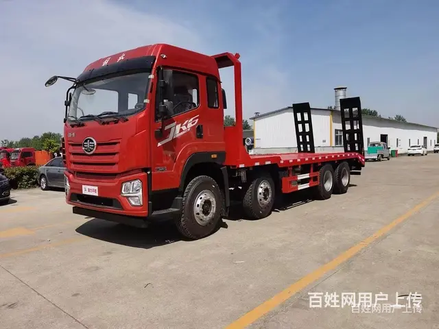 吕梁解放J6K四桥拖车7米5平板拖车图片价格 - 图片 6