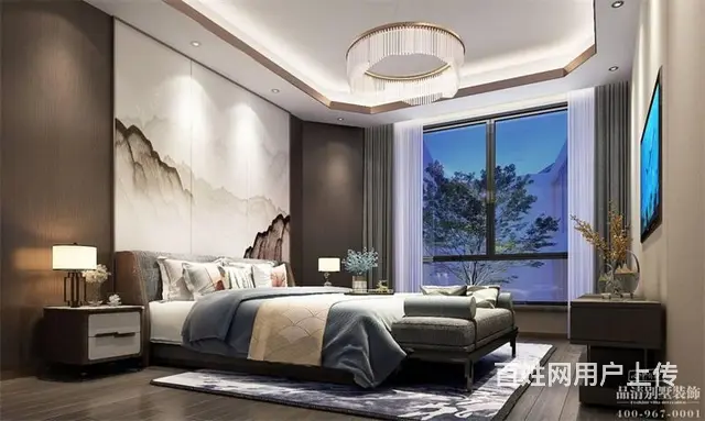 常州别墅装修：新中式风格300平米 - 图片 4