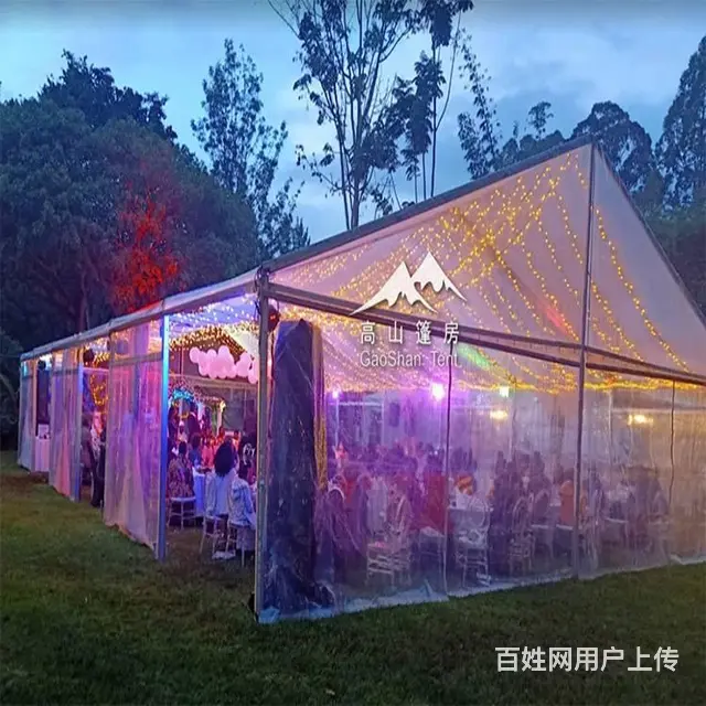 户外婚礼篷房 尖顶安检帐篷 啤酒大篷搭建 可租可售 - 图片 1