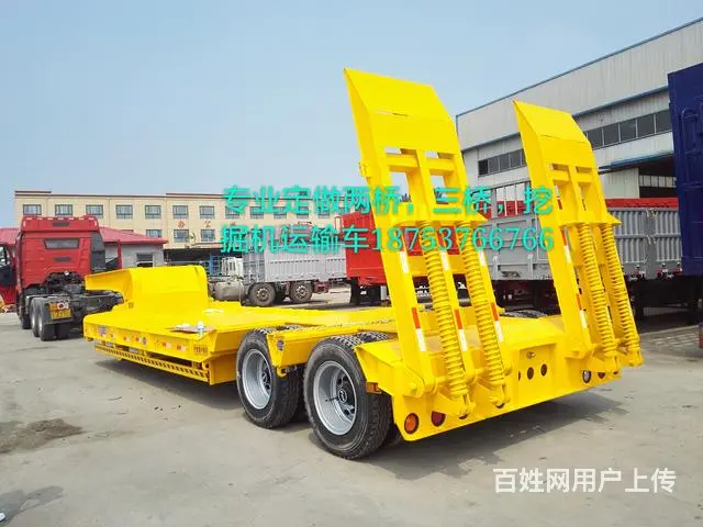 专业定做 40英尺集装箱骨架  13米挖掘机运输车 - 图片 2