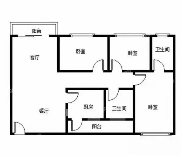吉大海滨公园城市阳台旁 君怡花园117平大三房，方正配套齐 - 图片 7