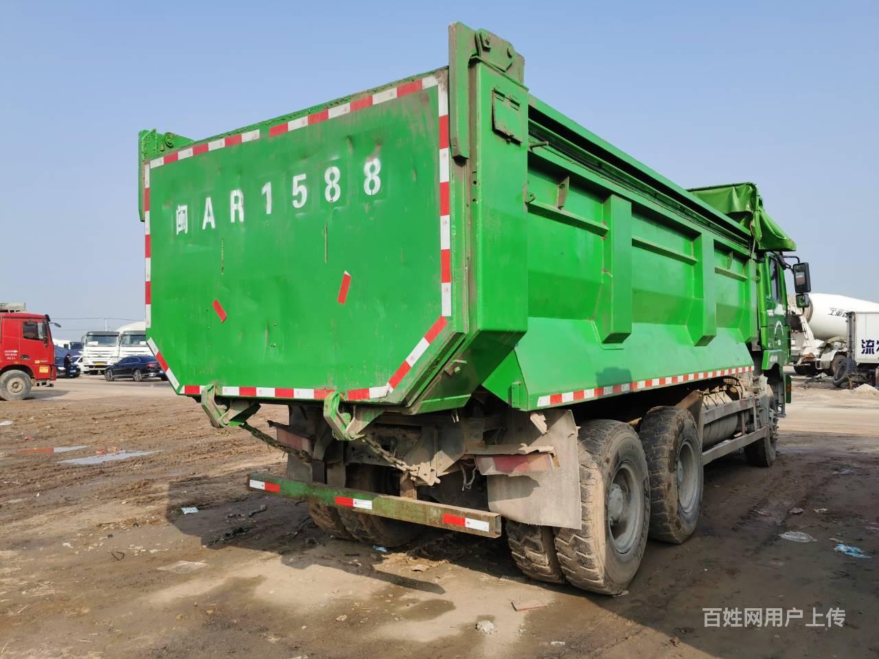 转让19年二手德龙u型环保渣土车 6米环保大箱