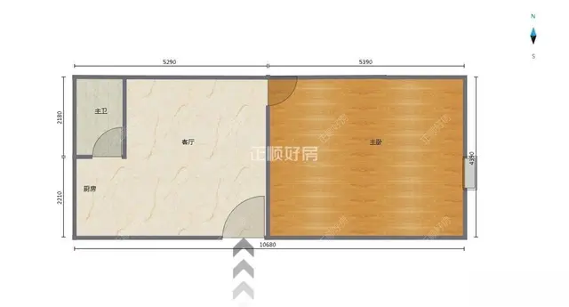南屏中信红树湾旁 天朗海峰79平 精装 写字楼 3000/月 - 图片 7