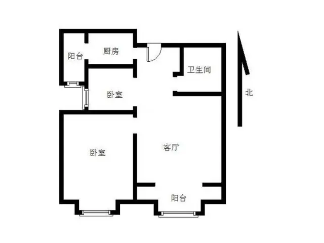 拱北关口龙城大厦电梯精装2房1厅出租，租价2300，近关口 - 图片 8