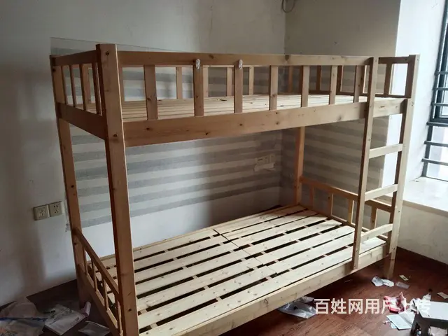 （包送）上下层实木床搬家转让 - 图片