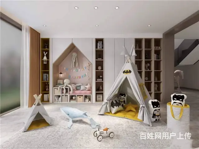 龙湖香缇漫步460平米别墅装修-美式轻奢风 - 图片 6