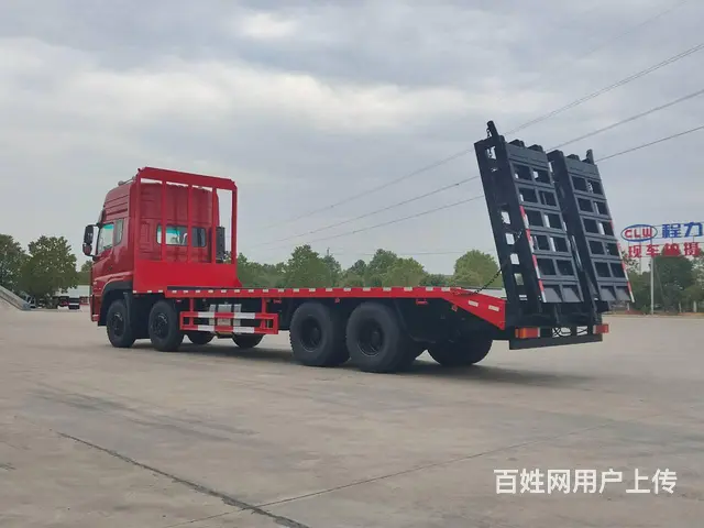 前四后八挖机平板拖车厂家优惠  短轴距操作方便灵活 - 图片 7