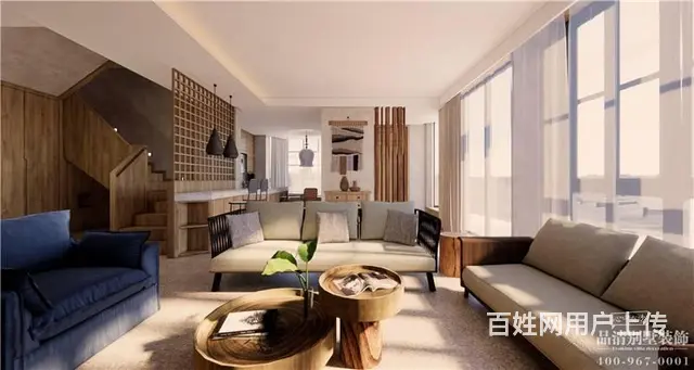 侘寂风|300m²别墅装修案例赏析 - 图片 1