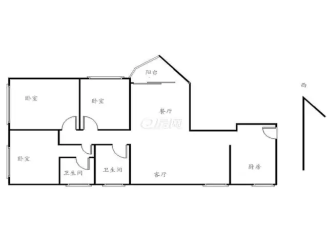翠华新村南区 3室2厅106.9m?整租 - 图片 12