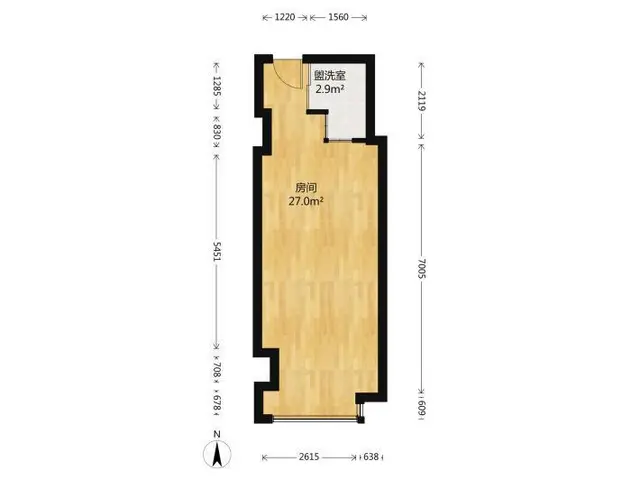 翠堤湾公寓电梯房一室一厅 1700元月,设施齐全 - 图片 7