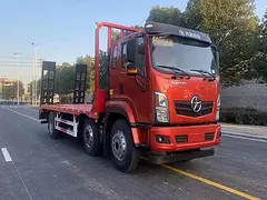 大运小三轴挖机平板车 拖板车 质量可靠