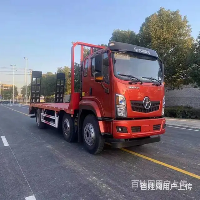 国六大运小三轴挖机拖板车 平板车 厂家一手报价 - 图片 4