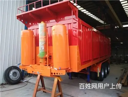 生产出售8.5米集装箱后翻自卸半挂车定制各种半挂车 - 图片 7