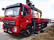 东风后八轮270马力福田12吨四节臂随车吊 收售二手车