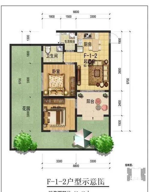 桐梓县 九坝印象 1室0厅 - 图片 3