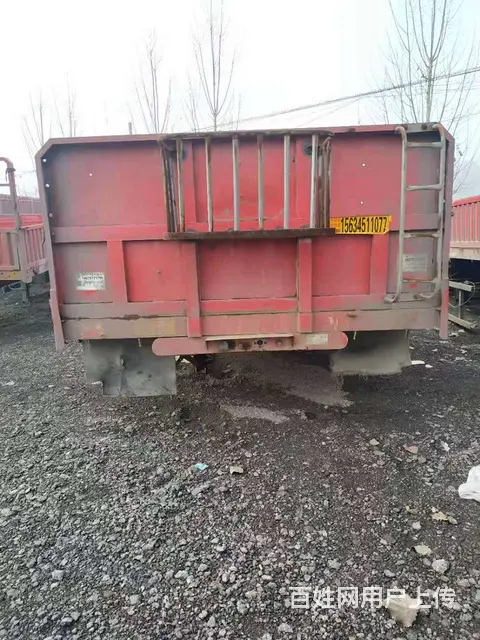 出售二手标箱侧翻半挂车 广东富华桥 带桥带轮胎 - 图片 3