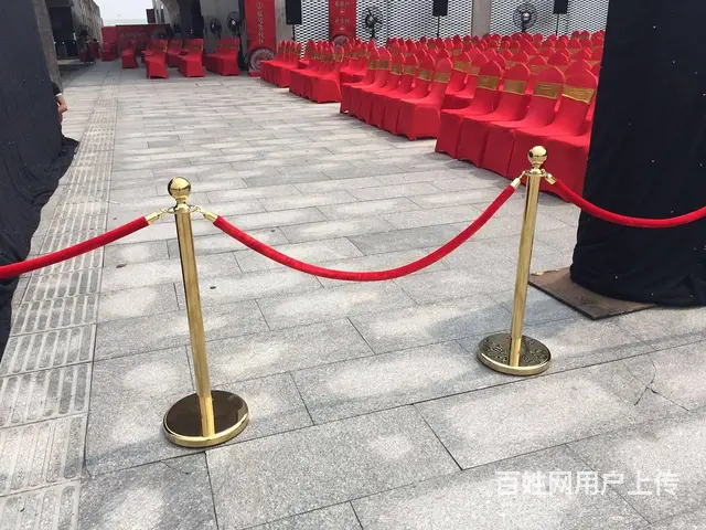 广州黑绒绳一米线租赁，警戒一米线租赁，铁马租赁 - 图片 1