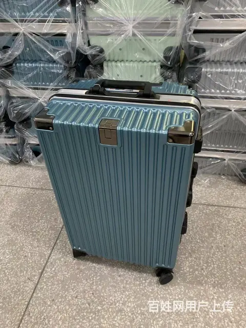 20寸铝框拉杆箱行李箱万向轮密码箱 - 图片 4
