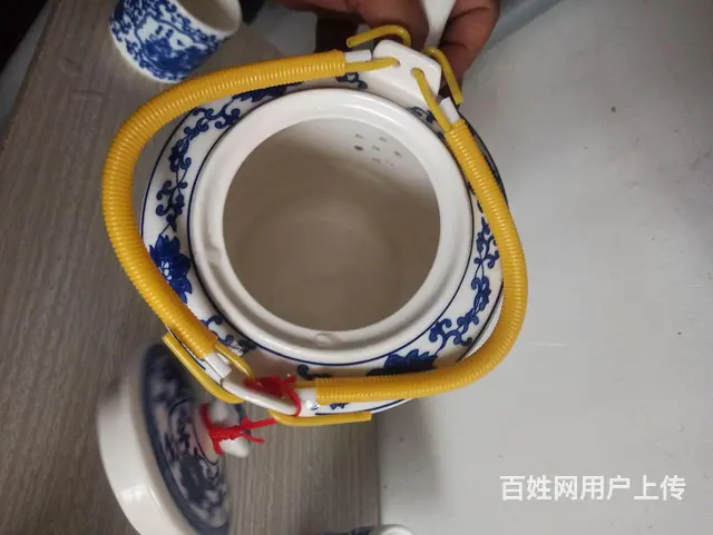 全新景德镇正品青花瓷大容量茶壶茶杯 - 图片 3