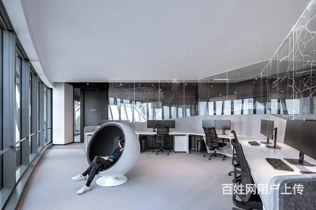 淄博现代简约办公楼办公空间装修设计 - 图片 8