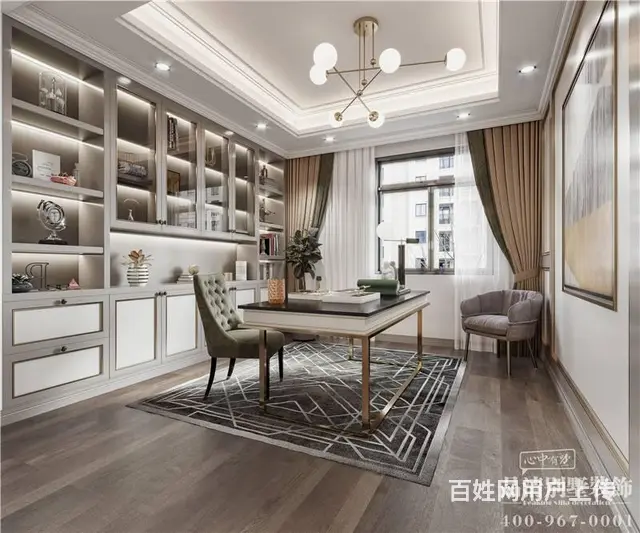 法式风格940平米常州翡丽蓝湾别墅装修案例 - 图片 6
