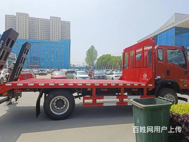 大运G6平板拖车 稳定性好10吨桥拉150挖机板车 - 图片 8
