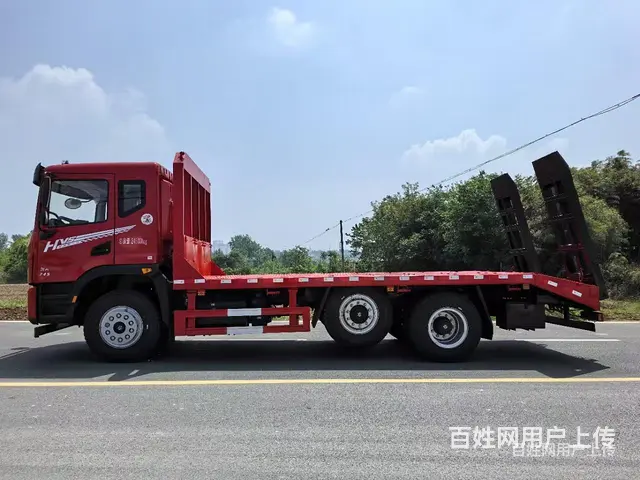 宿州东风华神提升桥拖板车 拖17吨不超载的挖机拖车 - 图片 7