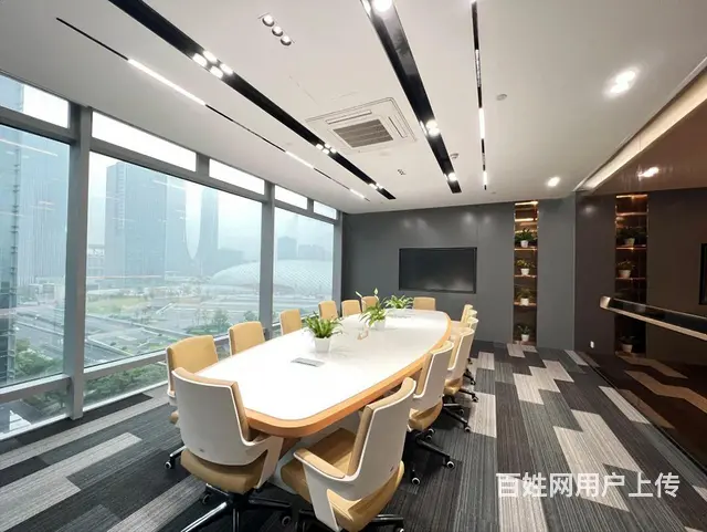 深蓝国际，一线江景，采光通透，精装拎包，接待大气，条件好谈！ - 图片 3