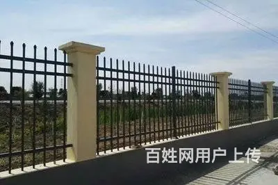 小区锌钢护栏 工厂学校外墙组装式围栏 - 图片 3
